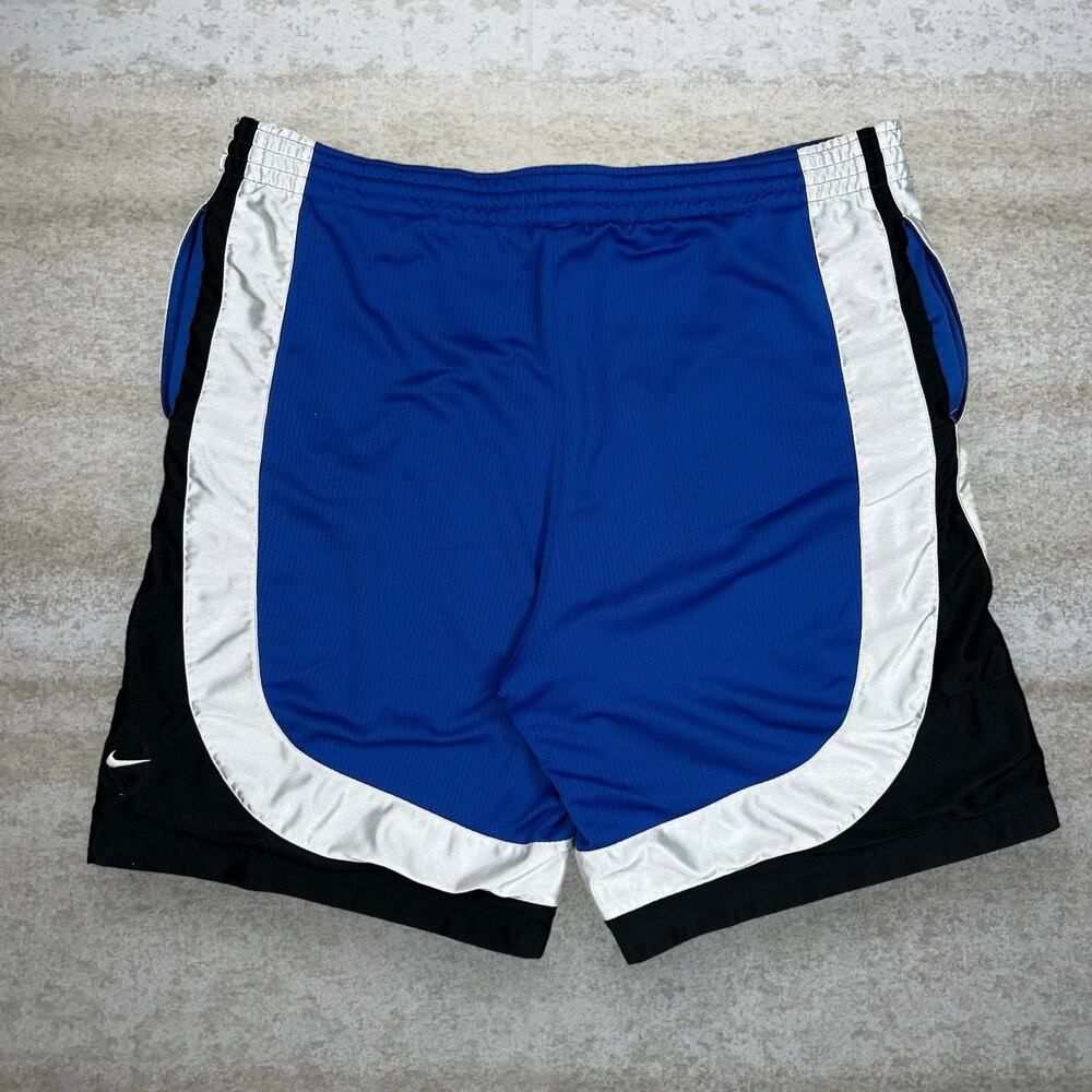 Vintage Y2K Nike Basketball Shorts Mens XL Royal Blue White Black Polyester
